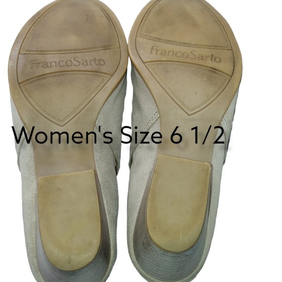 Franco Sarto Great Suede Tan Booties Women's Size 6 1/2 - Picture 7 of 11